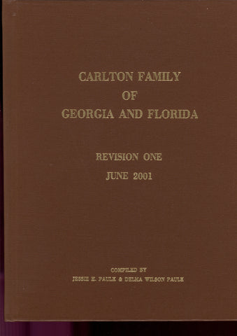 CARLTON FAMILY OF GA/FL, REVISION ONE.