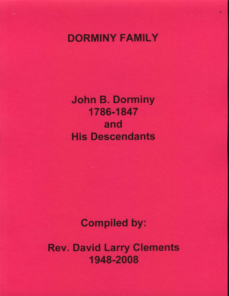 DORMINY FAMILY.  One of the first families to settle in Irwin County