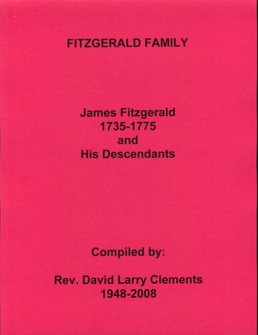 FITZGERALD FAMILY.  James FITZGERALD  1735-1775