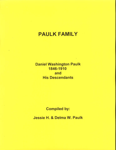 Paulk, Daniel Washington, Feb 1846, Bell Co, TX