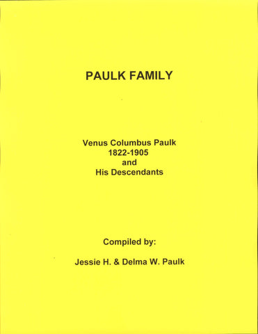 Paulk, Venus Columbus, 22 Dec 1822, Coolville, Athens Co, OH