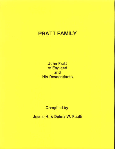 PRATT FAMILY.  This family originated in England