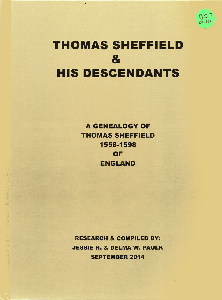 SHEFFIELD, THOMAS & HIS DESCENDANTS