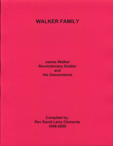 WALKER FAMILY. Joseph WALKER of Edgefield Co, SC