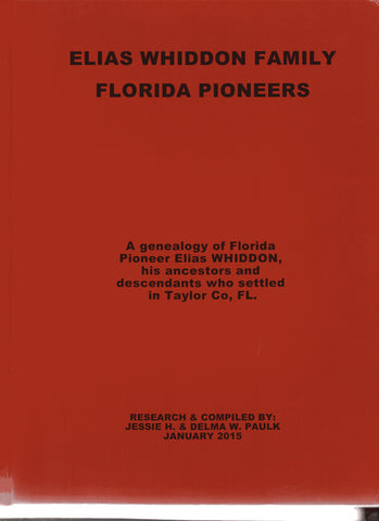 WHIDDON, ELIAS, FLORIDA PIONEER