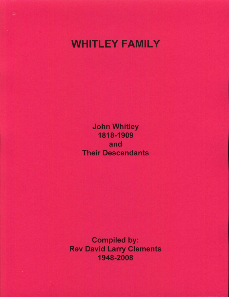 WHITLEY FAMILY. Wiley WHITLEY