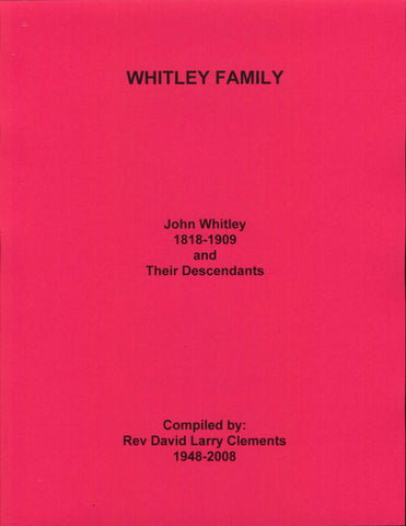 WHITLEY FAMILY. Wiley WHITLEY