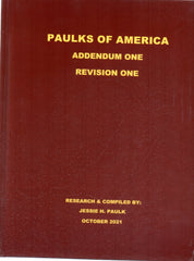 PAULKS OF AMERICA ADDENDUM ONE, REVISION ONE